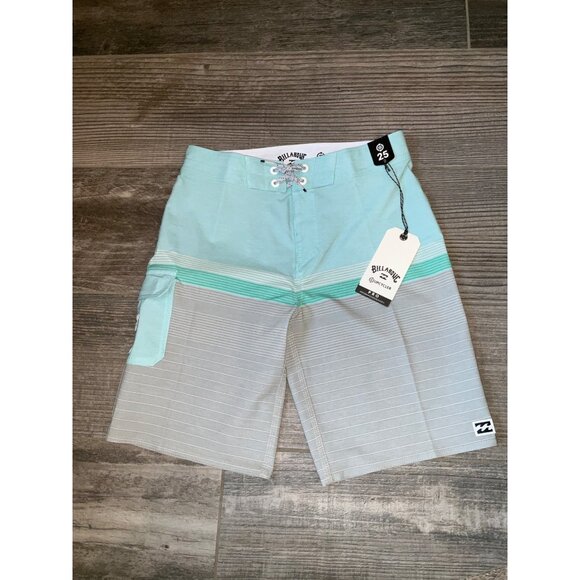BILLABONG All Day Pro Board shorts Boy's size 25/10 Reg NEW, Green - Picture 1 of 4